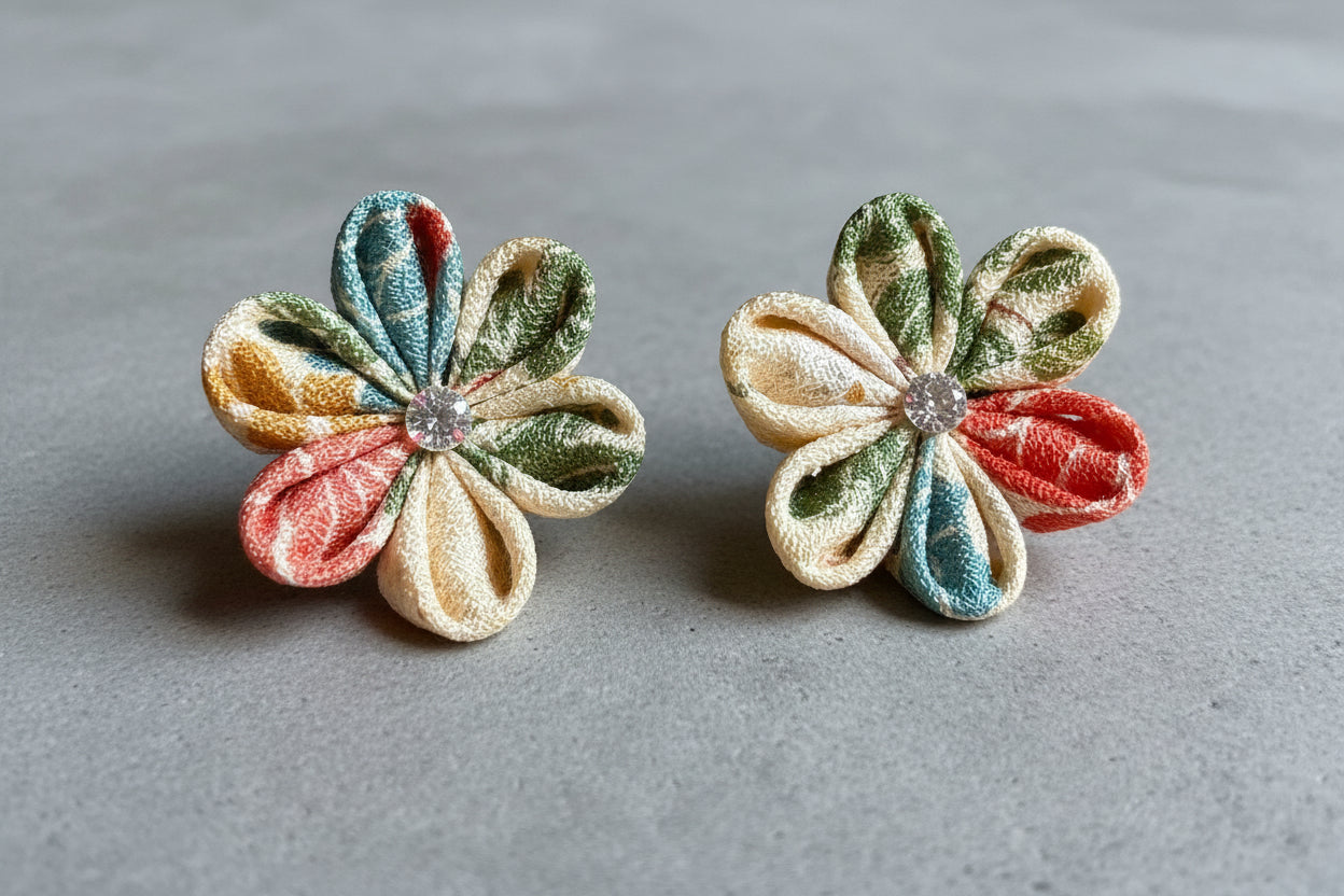 Boucles d'oreilles KIMONO - Akari